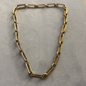 Sophisticated Gold Link Necklace